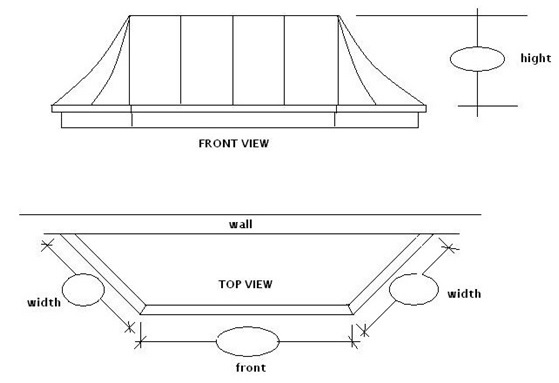 Copper Door Awning - Sketch