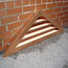 Triangle Copper Louver Wall Vent