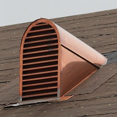 Tombstone Copper Dormer Roof Vents