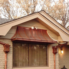 Copper Window Awning