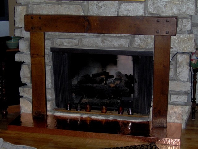 Custom Copper Hearth