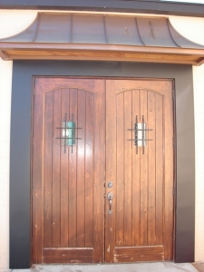 Copper Door Awning